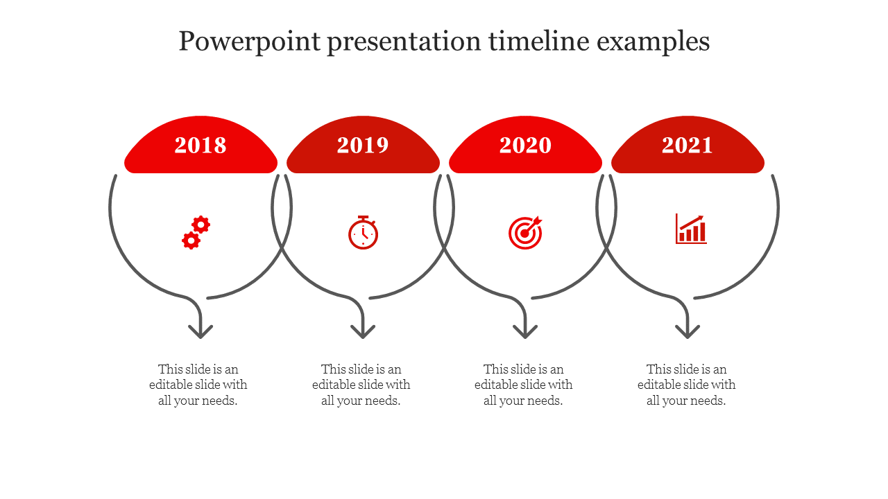Free - Editable PowerPoint Presentation Timeline Examples